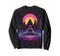 Synthwave Buddha Cyberpunk 80S Sci Fi Sweatshirt - Custom Art Print Unisex - T-Shirt, Sweatshirt, Hoodie