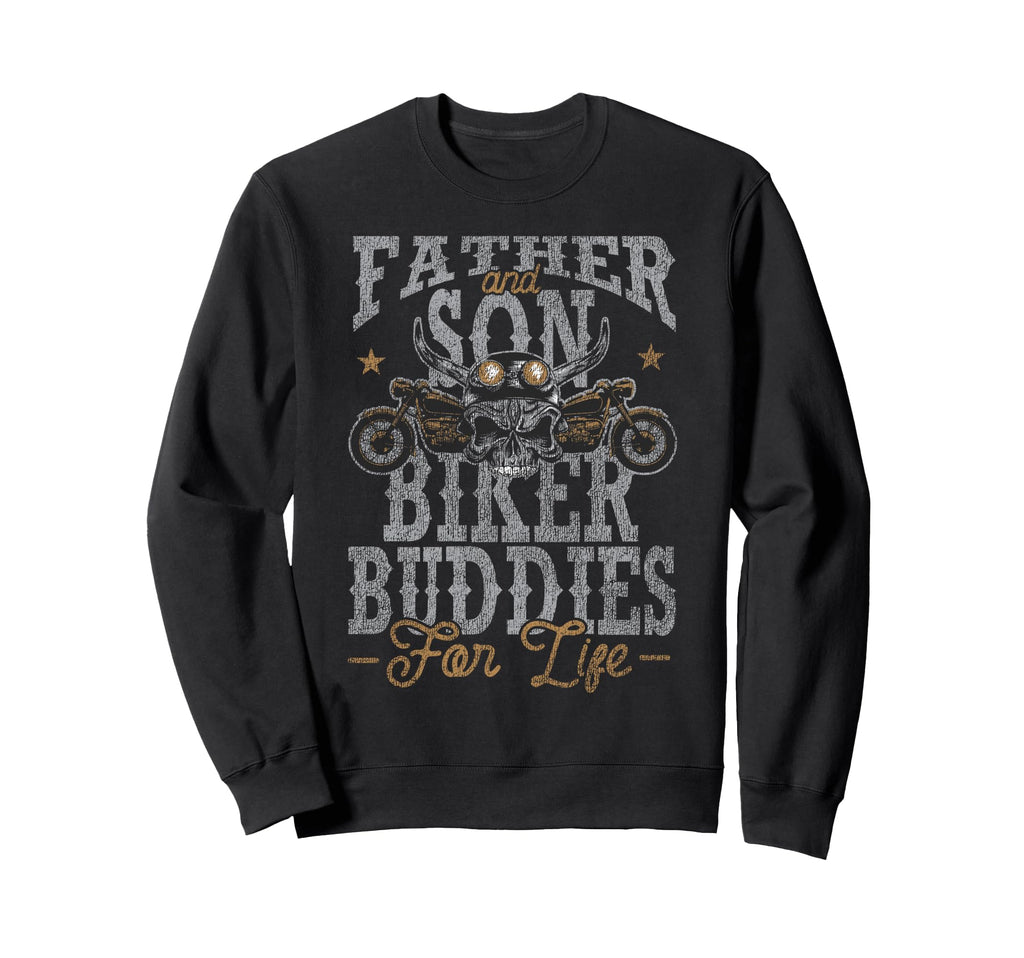 Motorcycle Biker Dad Son Sweatshirt - Casual Everyday Wear for Adults - T-Shirt, Sweatshirt, Hoodie