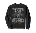 Motorcycle Biker Dad Son Sweatshirt - Casual Everyday Wear for Adults - T-Shirt, Sweatshirt, Hoodie