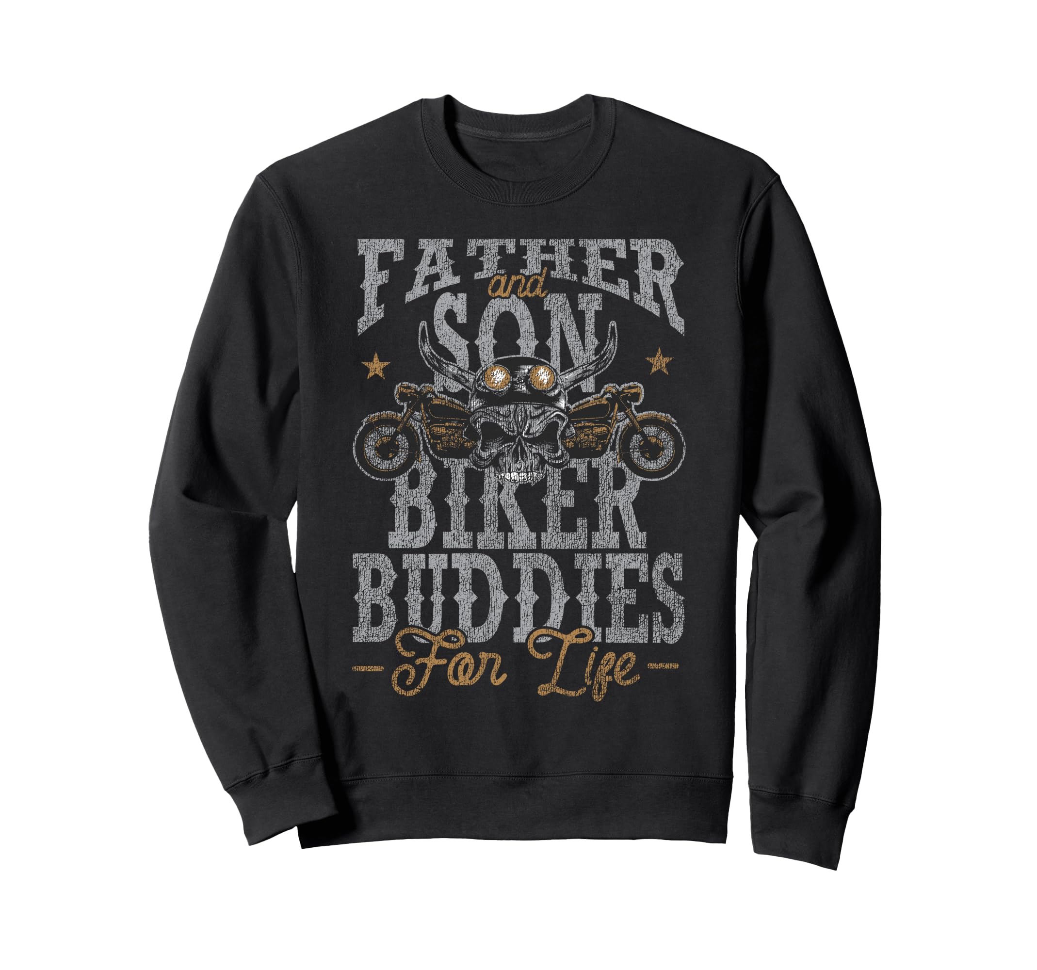 Motorcycle Biker Dad Son Sweatshirt - Casual Everyday Wear for Adults - T-Shirt, Sweatshirt, Hoodie