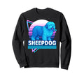 Old English Sheepdog Synthwave Dog Sweatshirt - Aesthetic Graphic Unisex - T-Shirt, Sweatshirt, Hoodie