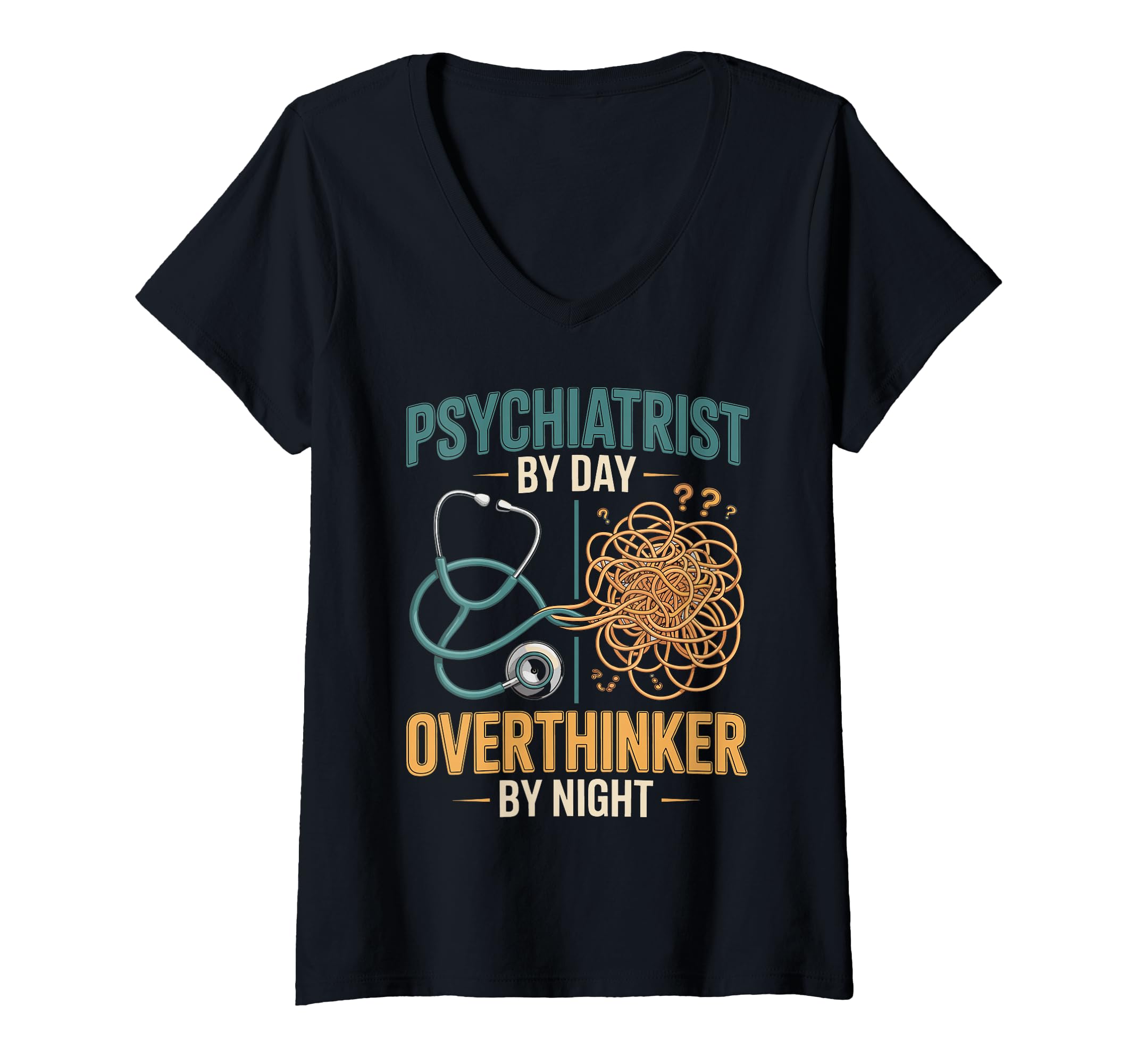 Womens Psychiatrist Day Overthinker T-Shirt - Graphic Print for Adults - T-Shirt, Sweatshirt, Hoodie
