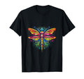 Dragonfly Colorful Dragonflies Hippie T-Shirt - Graphic Print Men Women - T-Shirt, Sweatshirt, Hoodie