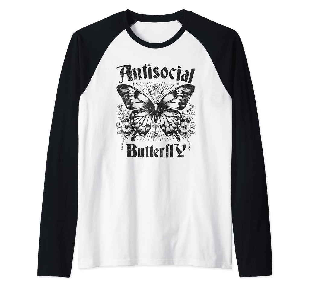 Sarcastic Antisocial Butterfly Introvert Hoodie - Minimalist Print Unisex - T-Shirt, Sweatshirt, Hoodie