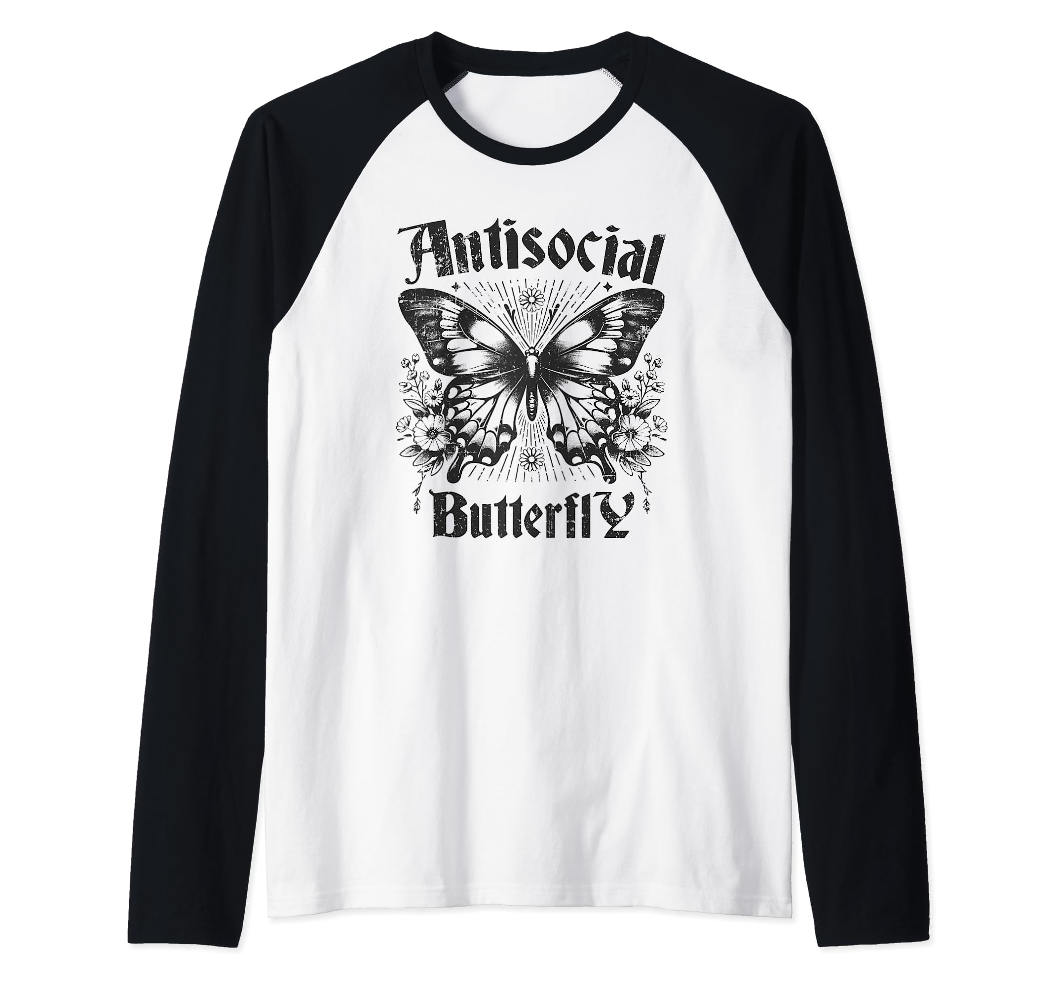 Sarcastic Antisocial Butterfly Introvert Hoodie - Minimalist Print Unisex - T-Shirt, Sweatshirt, Hoodie