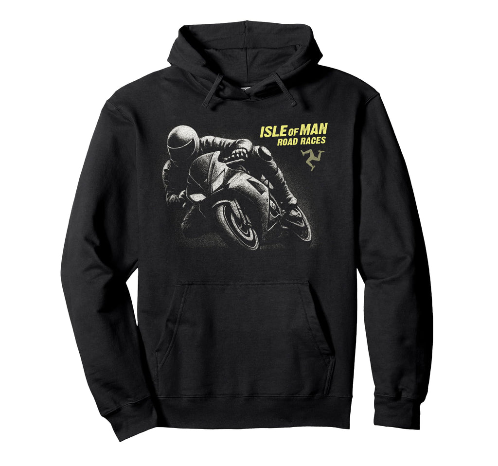 Isle Motorbike Races Motorbike Race Hoodie - Fun Novelty Design Men Women - T-Shirt, Sweatshirt, Hoodie