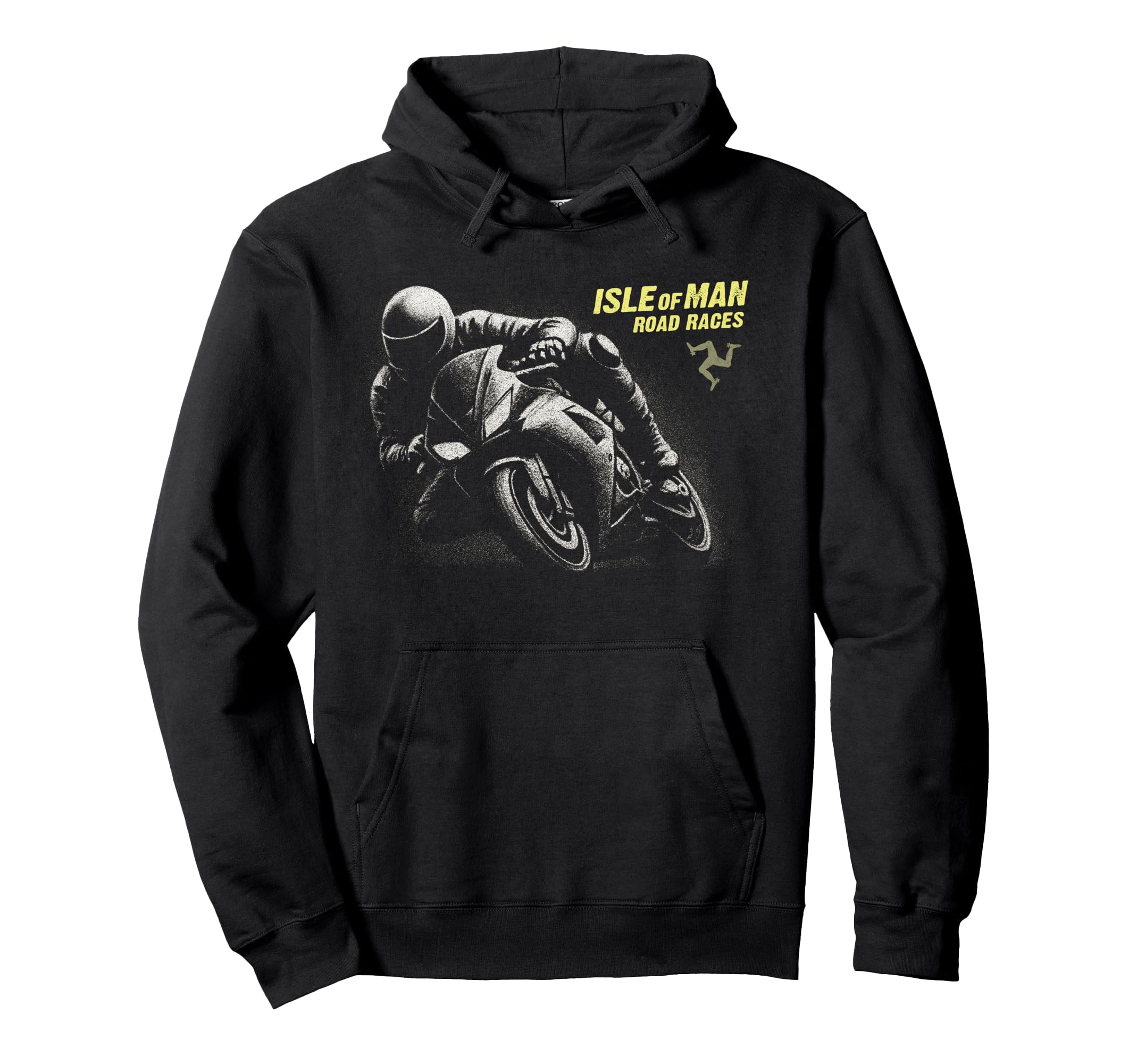 Isle Motorbike Races Motorbike Race Hoodie - Fun Novelty Design Men Women - T-Shirt, Sweatshirt, Hoodie