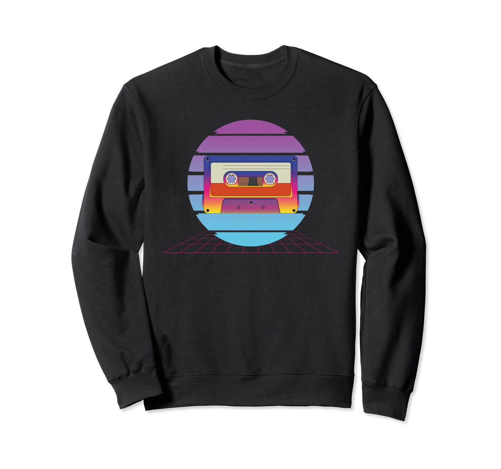 80S Music Lover Synthwave Vaporwave Sweatshirt - Unique Graphic for Adults - T-Shirt, Sweatshirt, Hoodie