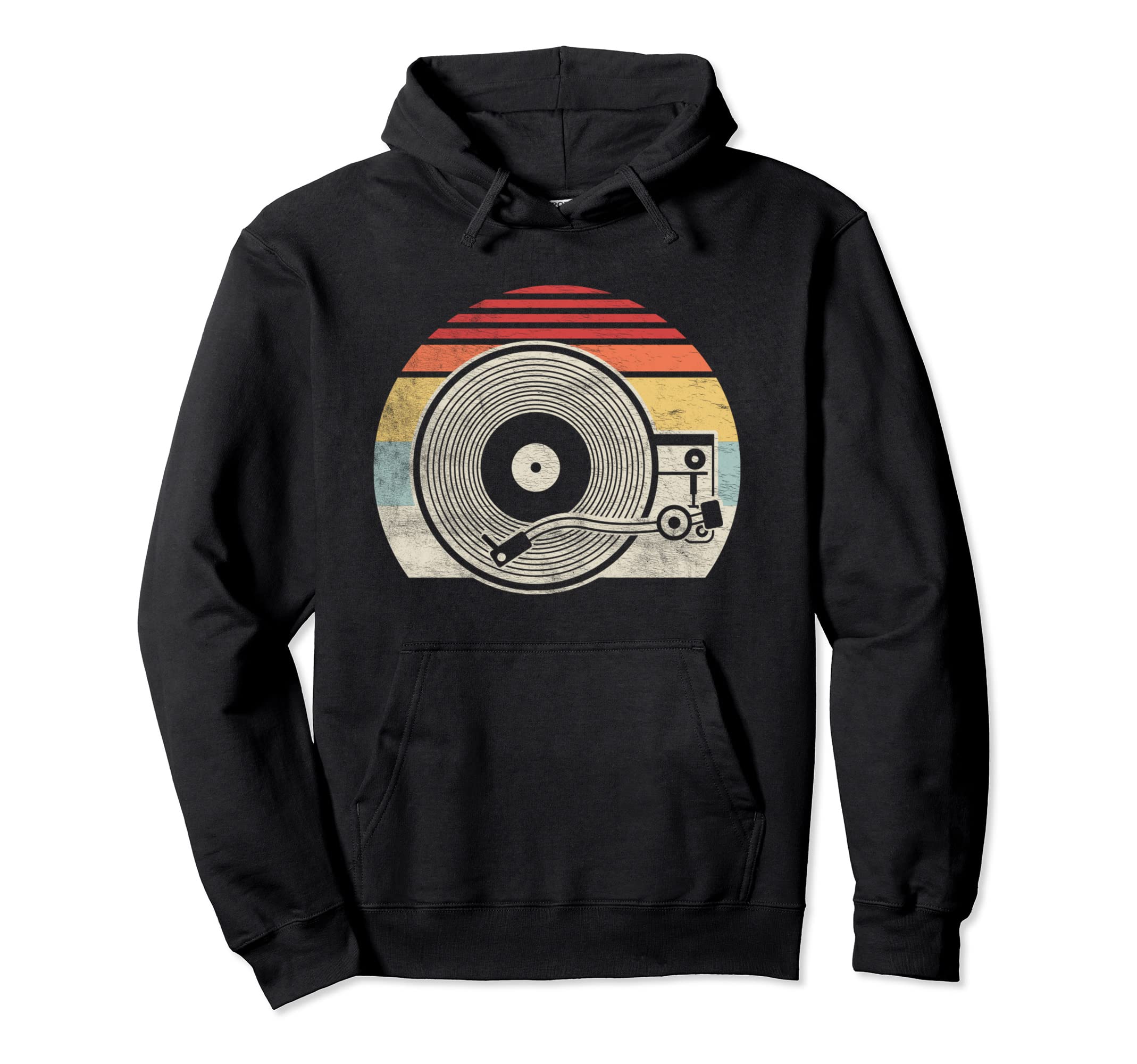 Music Collector Vinyl Record Player Hoodie - Minimalist Print Men Women - T-Shirt, Sweatshirt, Hoodie