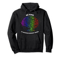 Be Kind To Neurodivergent Minds Autism Hoodie - Graphic Print for Adults - T-Shirt, Sweatshirt, Hoodie