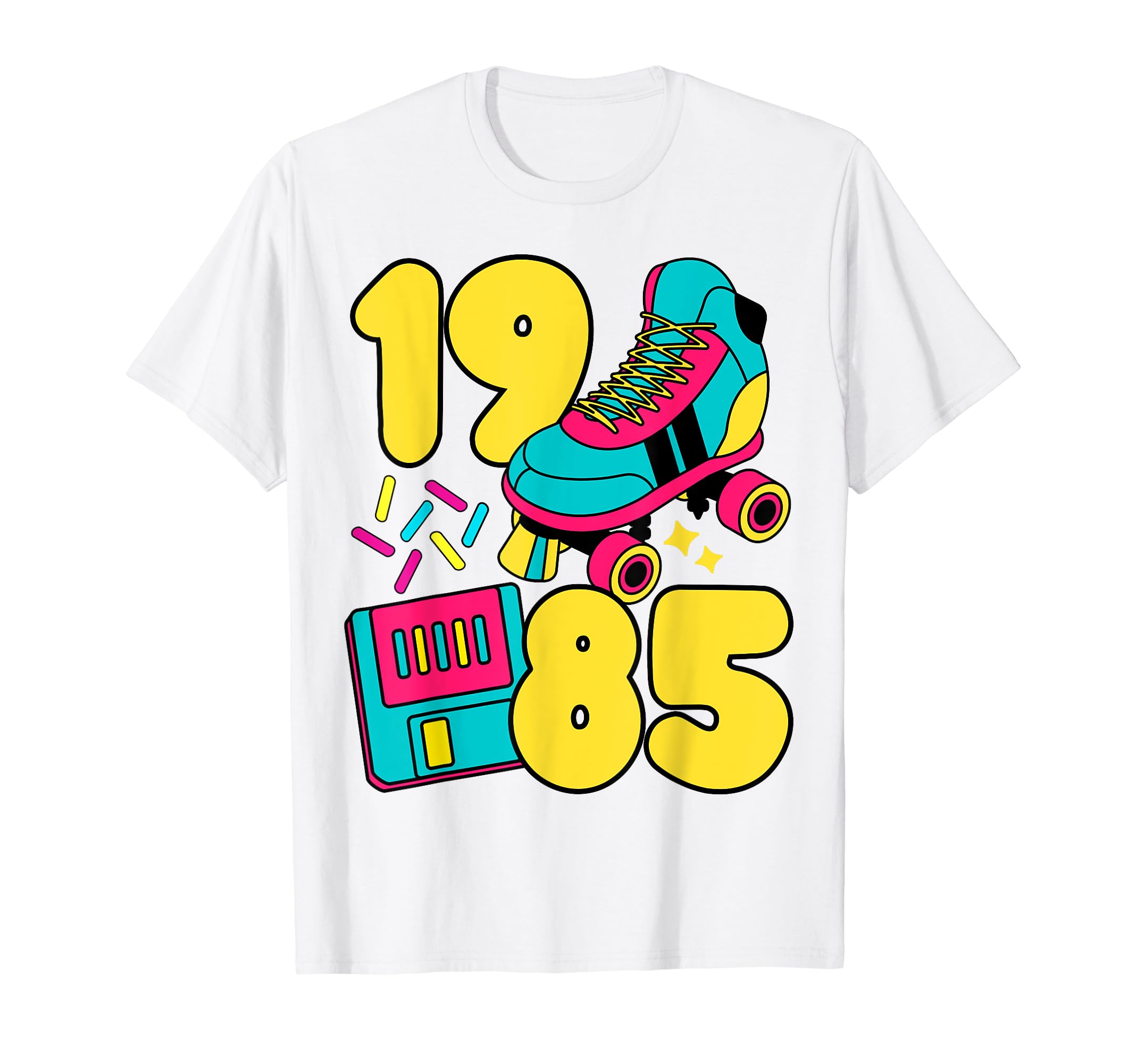 1985 Slow Tec 80S Candy Roller Rink T-Shirt - Novelty Apparel Unisex - T-Shirt, Sweatshirt, Hoodie