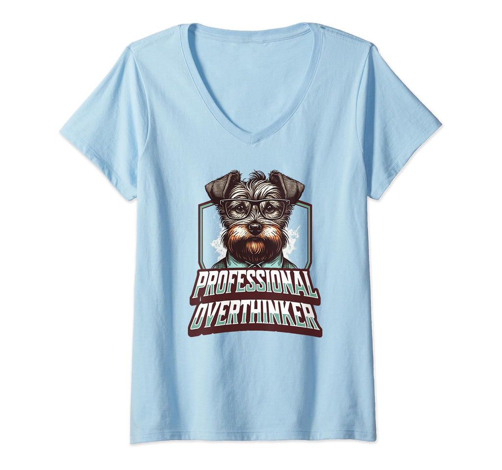 Sophisticated Overthinker Dog T-Shirt - Fun Novelty Design for Adults - T-Shirt, Sweatshirt, Hoodie