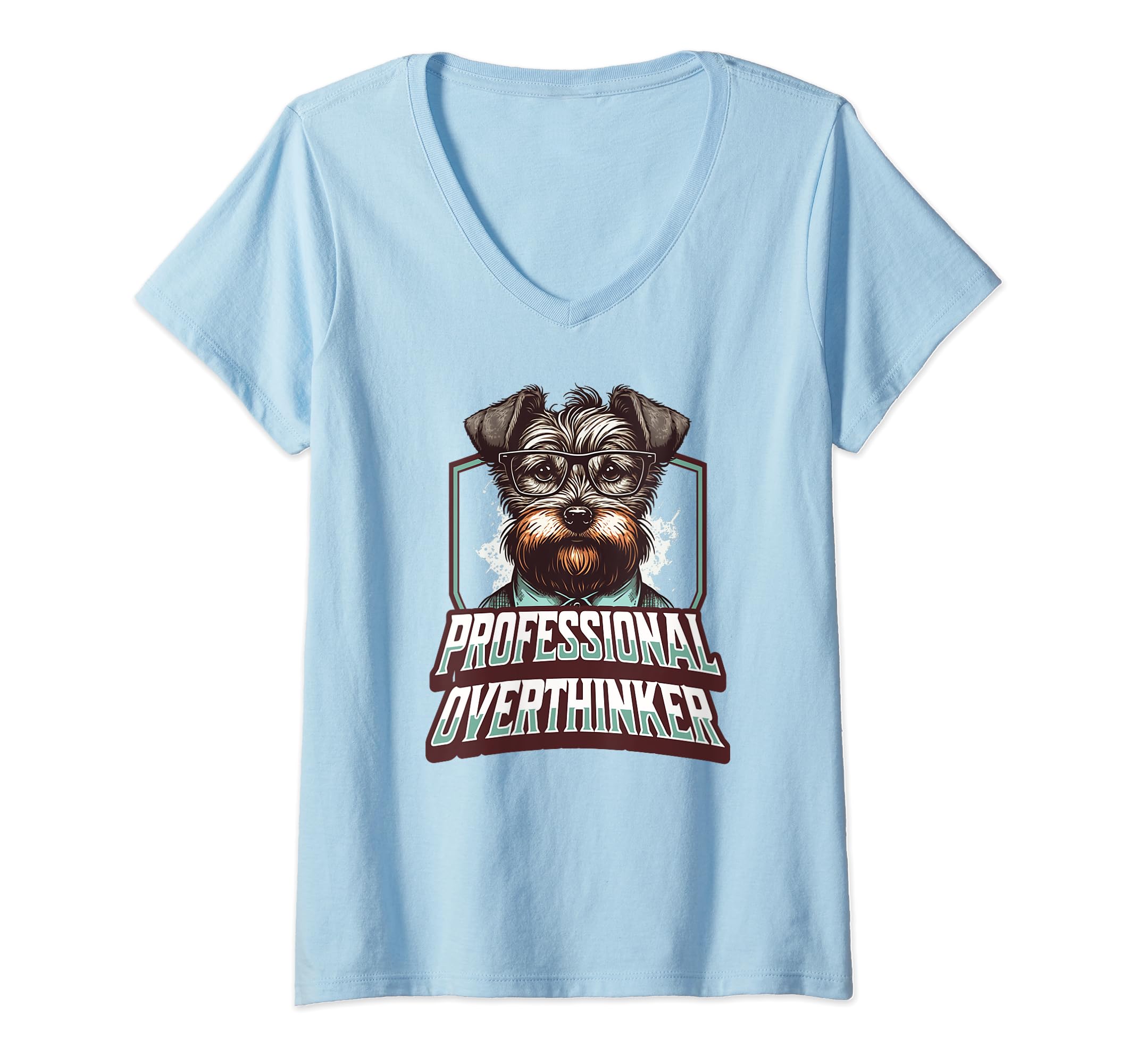 Sophisticated Overthinker Dog T-Shirt - Fun Novelty Design for Adults - T-Shirt, Sweatshirt, Hoodie