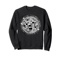 Black And White Disco Ball Sweatshirt - Trendy Graphic for Adults - T-Shirt, Sweatshirt, Hoodie