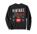 Born 1961 Birthday Motorbike Sweatshirt - Custom Art Print Men Women - T-Shirt, Sweatshirt, Hoodie