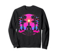 Synthwave Buddha Cyberpunk 80S Sweatshirt - Casual Everyday Wear Unisex - T-Shirt, Sweatshirt, Hoodie