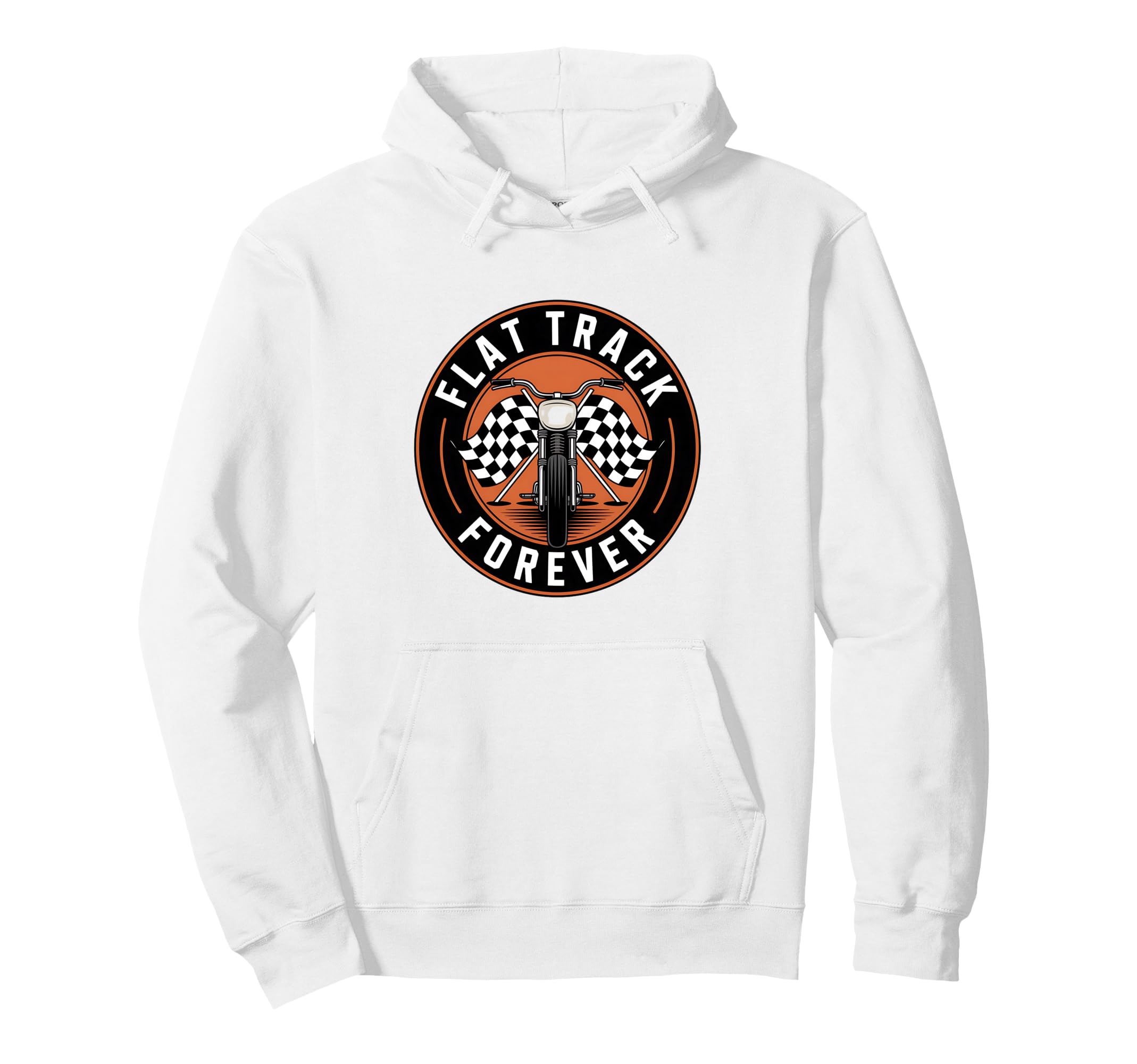 Flat Track Motorcycle Racing American Hoodie - Graphic Print Unisex - T-Shirt, Sweatshirt, Hoodie