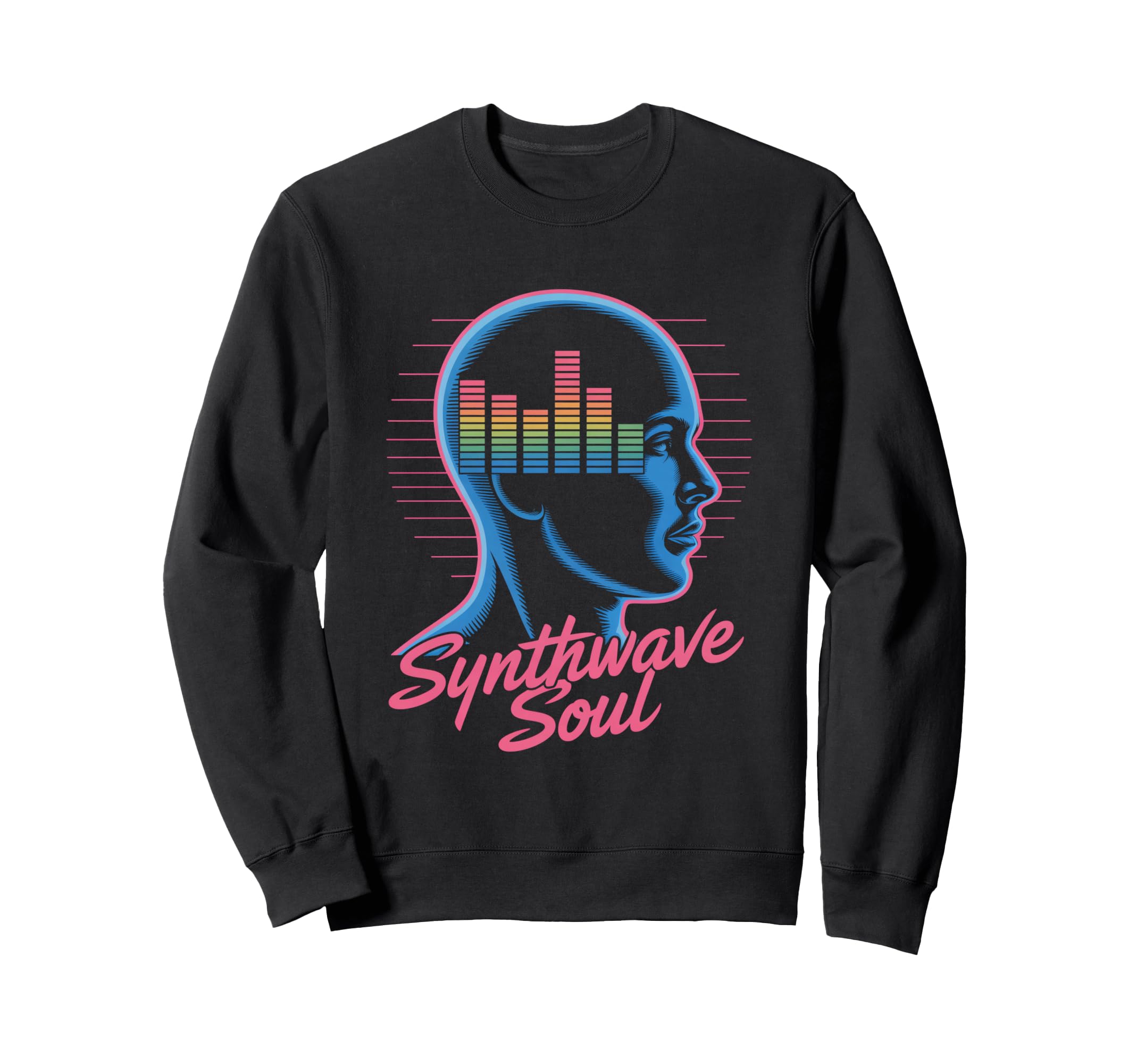 Synthwave Soul Wave Electronic Music Sweatshirt - Novelty Apparel Unisex - T-Shirt, Sweatshirt, Hoodie