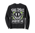 Aesthetic Streetwear Smile Sweatshirt - Streetwear Style Men Women - T-Shirt, Sweatshirt, Hoodie