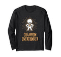 Champion Overthinker Witty Medal T-Shirt - Novelty Apparel for Adults - T-Shirt, Sweatshirt, Hoodie
