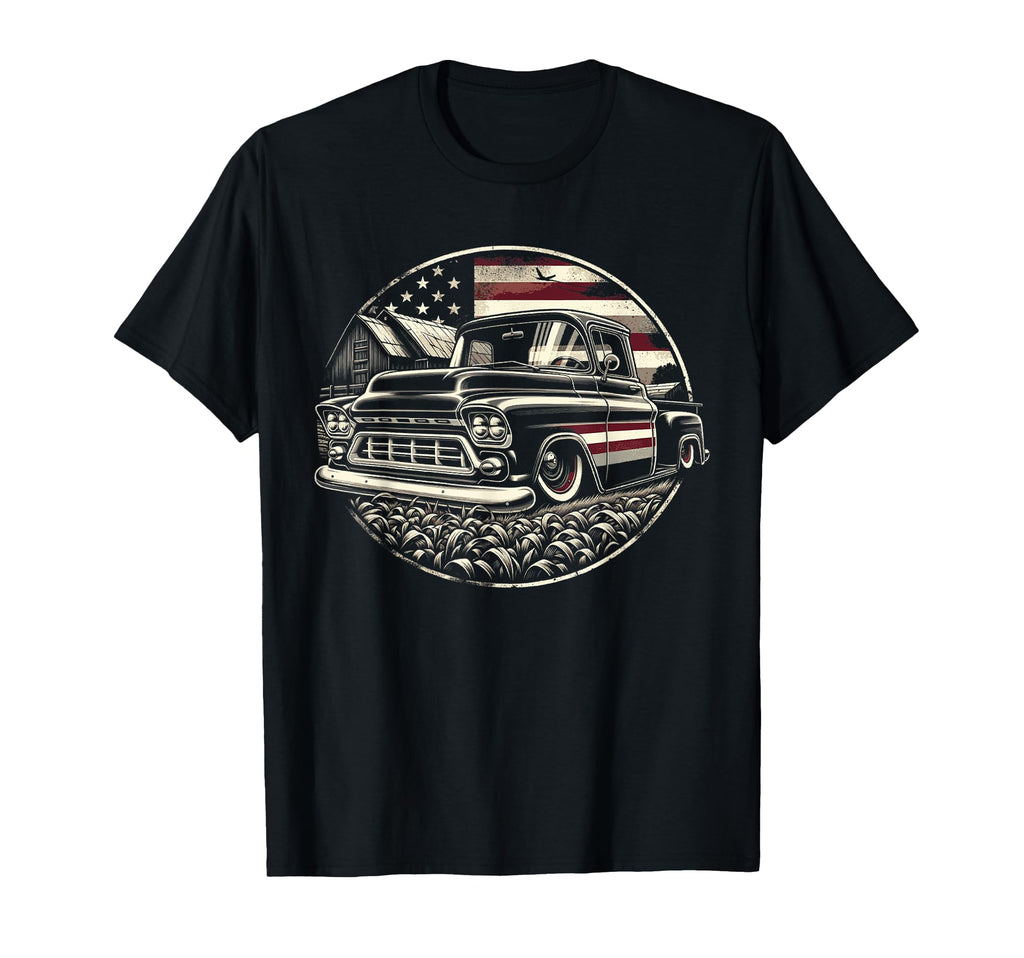 1950S 3100 Truck American Flag Old T-Shirt - Streetwear Style Unisex - T-Shirt, Sweatshirt, Hoodie