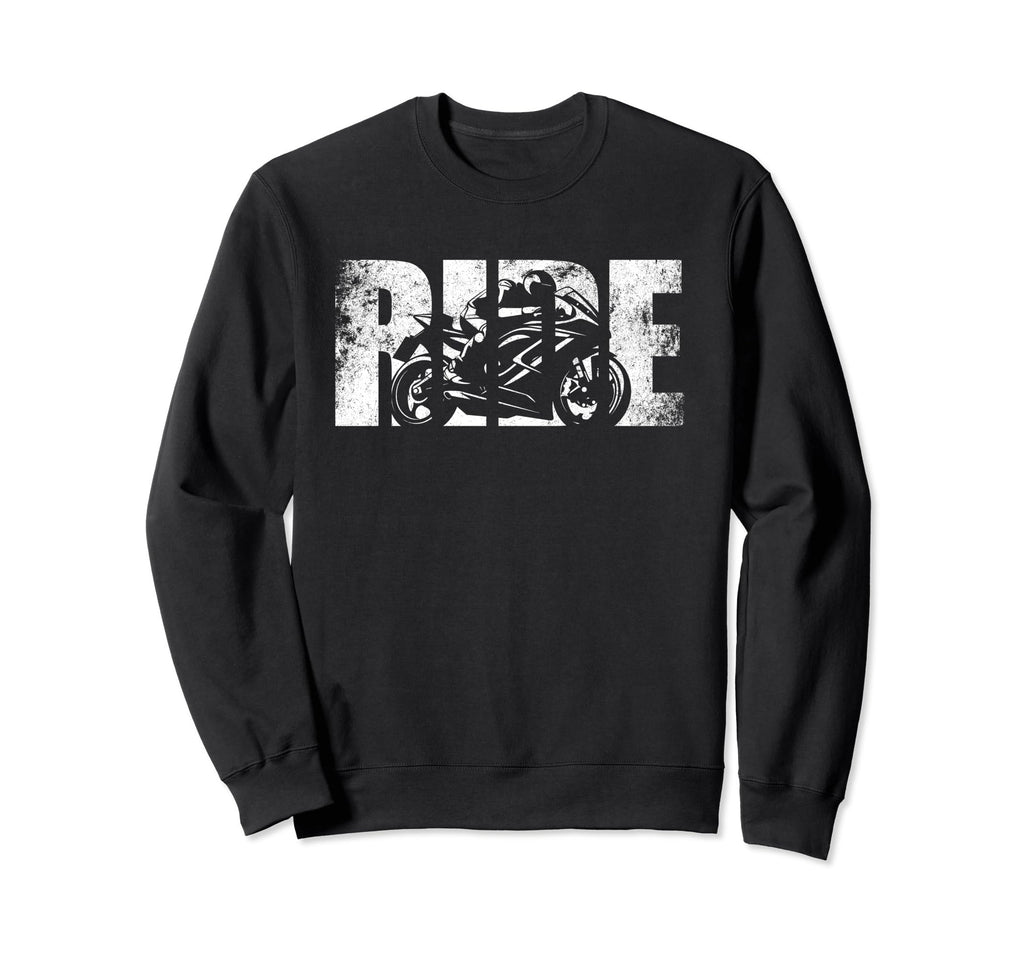 Bike Motorcyclist Motorcycle Sweatshirt - Aesthetic Graphic for Adults - T-Shirt, Sweatshirt, Hoodie