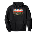 Old School British 1930 Motorcycle Hoodie - Custom Art Print for Adults - T-Shirt, Sweatshirt, Hoodie