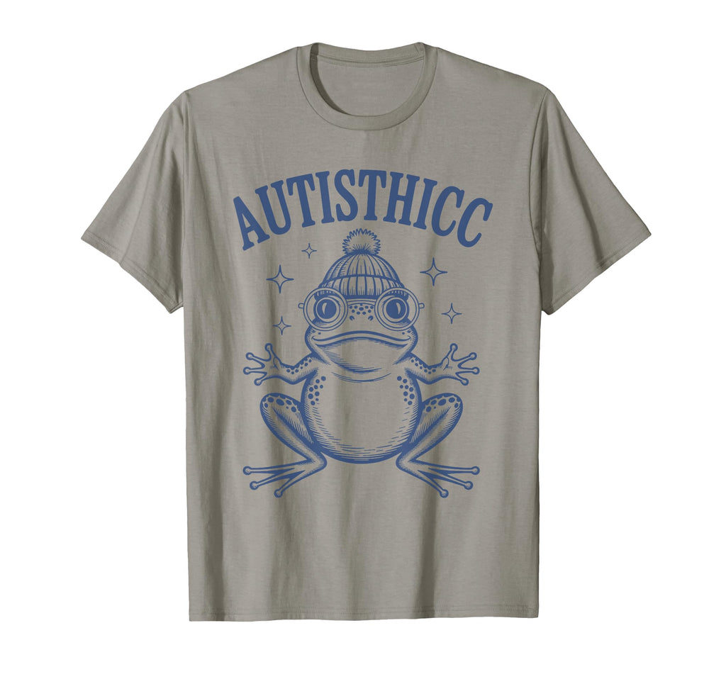 Autisthicc Meme Frog Beanie Quirky T-Shirt - Custom Art Print Unisex - T-Shirt, Sweatshirt, Hoodie