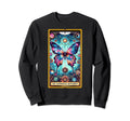 Anti Social Butterfly Tarot Card Sweatshirt - Aesthetic Graphic Unisex - T-Shirt, Sweatshirt, Hoodie