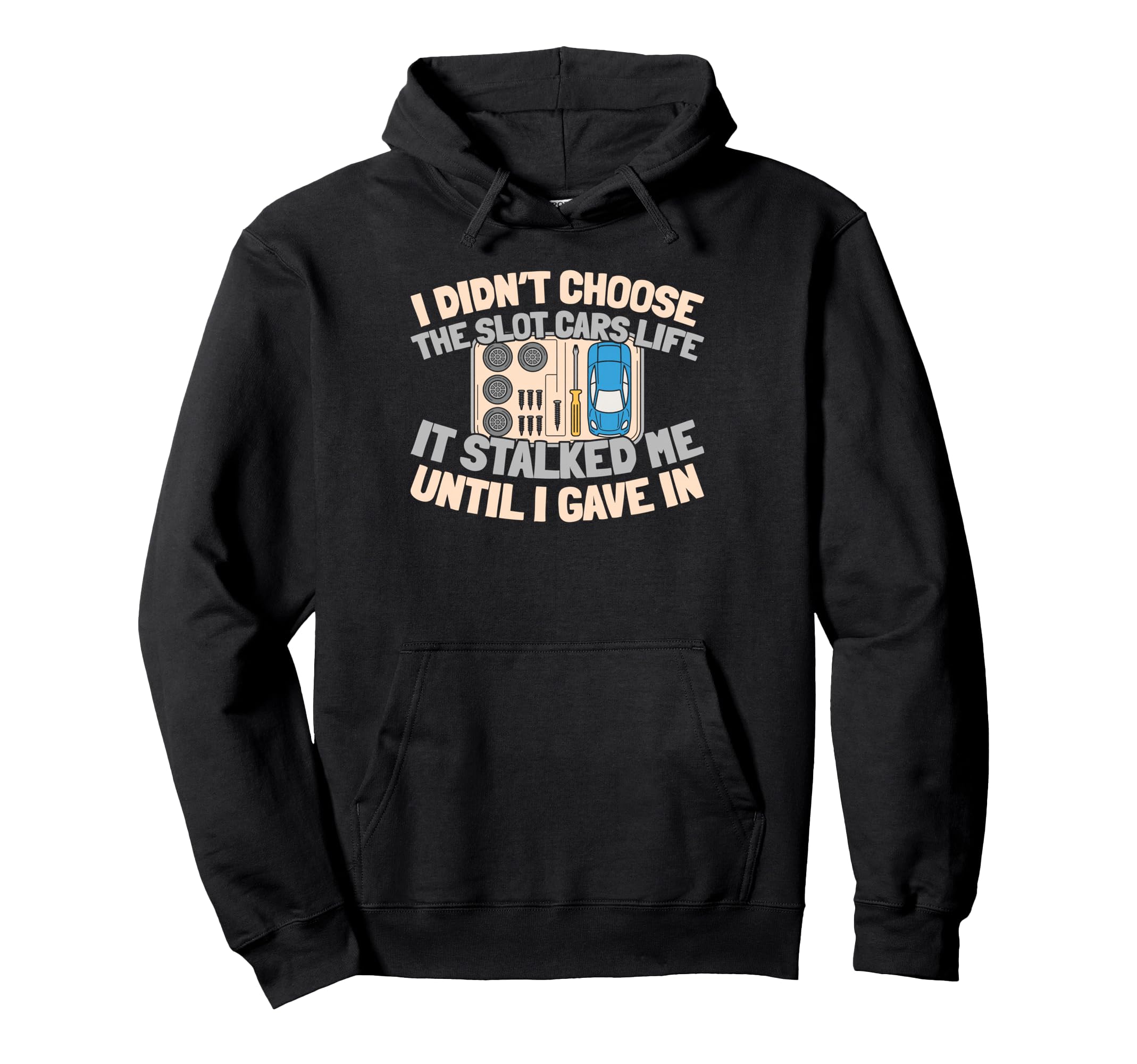 Slot Cars Hobby Track Miniature Slot Cars Hoodie - Graphic Print Men Women - T-Shirt, Sweatshirt, Hoodie
