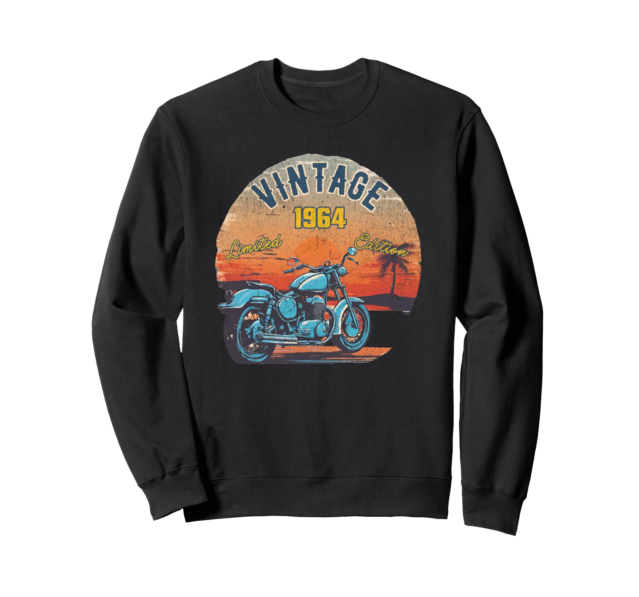 1964 Motorcycle Bikers Sixtieth Sweatshirt - Custom Art Print Unisex - T-Shirt, Sweatshirt, Hoodie