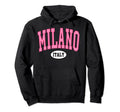 Milano Italy Varsity Hoodie - Fun Novelty Design for Adults - T-Shirt, Sweatshirt, Hoodie