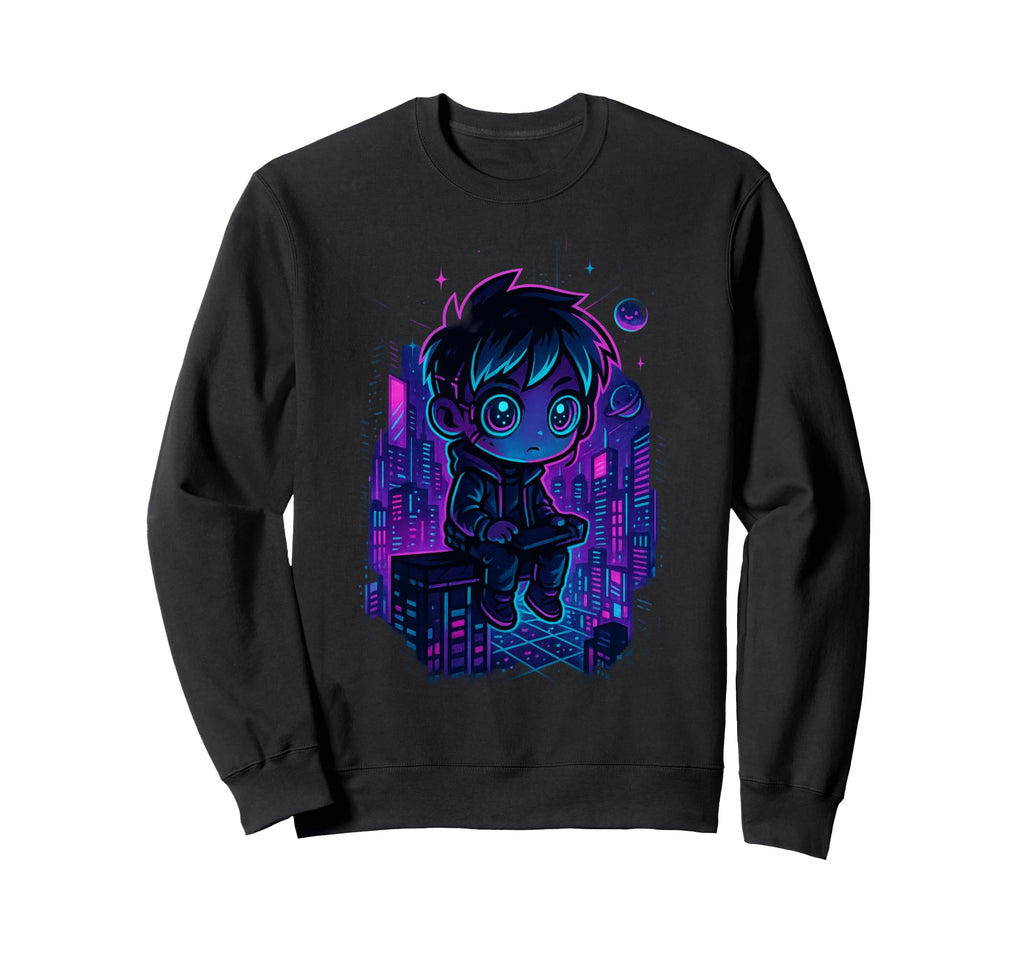 80S Synthwave Sweatshirt - Casual Everyday Wear Unisex - T-Shirt, Sweatshirt, Hoodie
