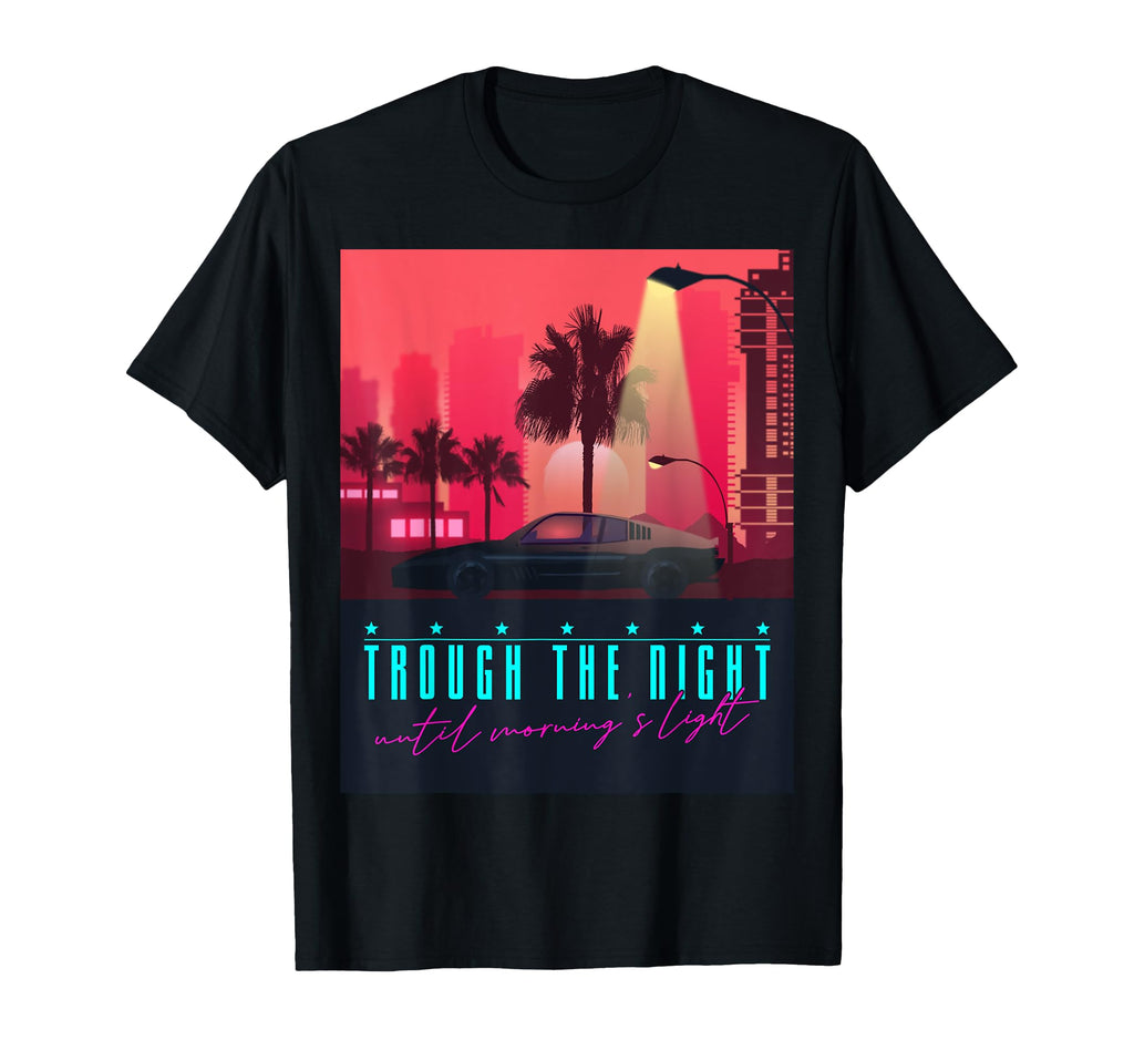 Synthwave Car 80S Decorative Palm T-Shirt - Streetwear Style for Adults - T-Shirt, Sweatshirt, Hoodie