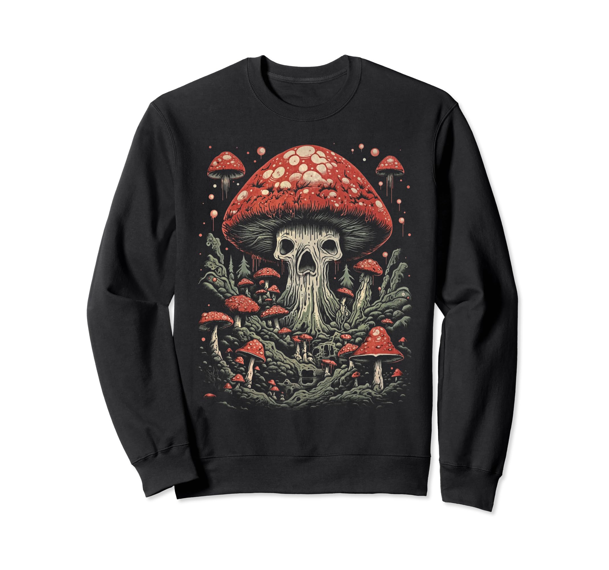 Mushroom 70S 80S Art 51 Sweatshirt - Casual Everyday Wear for Adults - T-Shirt, Sweatshirt, Hoodie