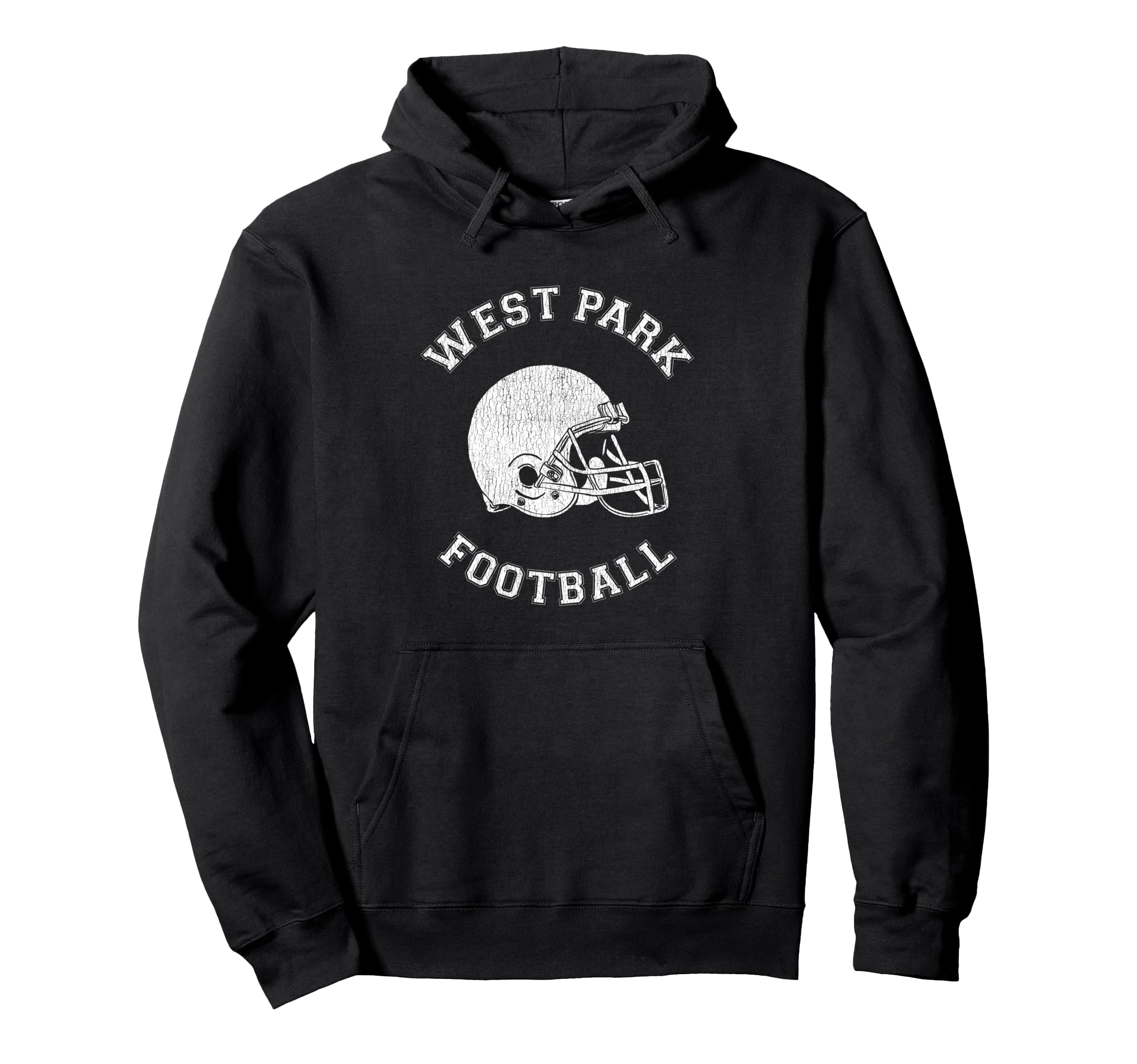 West Park Football Distressed Hoodie - Casual Everyday Wear for Adults - T-Shirt, Sweatshirt, Hoodie