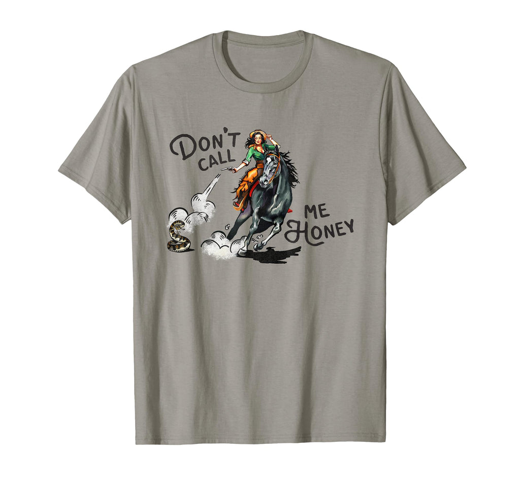 Dont Call Me Honey Western Pinup T-Shirt - Trendy Graphic Men Women - T-Shirt, Sweatshirt, Hoodie