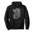 Flat Track Motorcycle Racing American Flag Hoodie - Novelty Apparel Unisex - T-Shirt, Sweatshirt, Hoodie