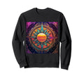 Celestial Sun 80S Synthwave Hippie Sweatshirt - Custom Art Print for Adults - T-Shirt, Sweatshirt, Hoodie