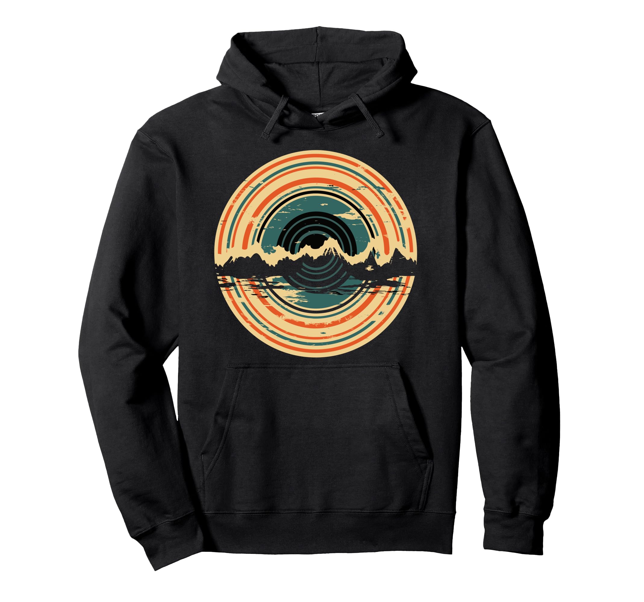 Vinyl Record Turntable Music Hoodie - Minimalist Print for Adults - T-Shirt, Sweatshirt, Hoodie