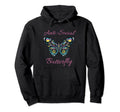 Anti Social Butterfly Hoodie - Minimalist Print Unisex - T-Shirt, Sweatshirt, Hoodie