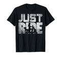 Distressed Just Ride Motorcycle Biker T-Shirt - Trendy Graphic Unisex - T-Shirt, Sweatshirt, Hoodie