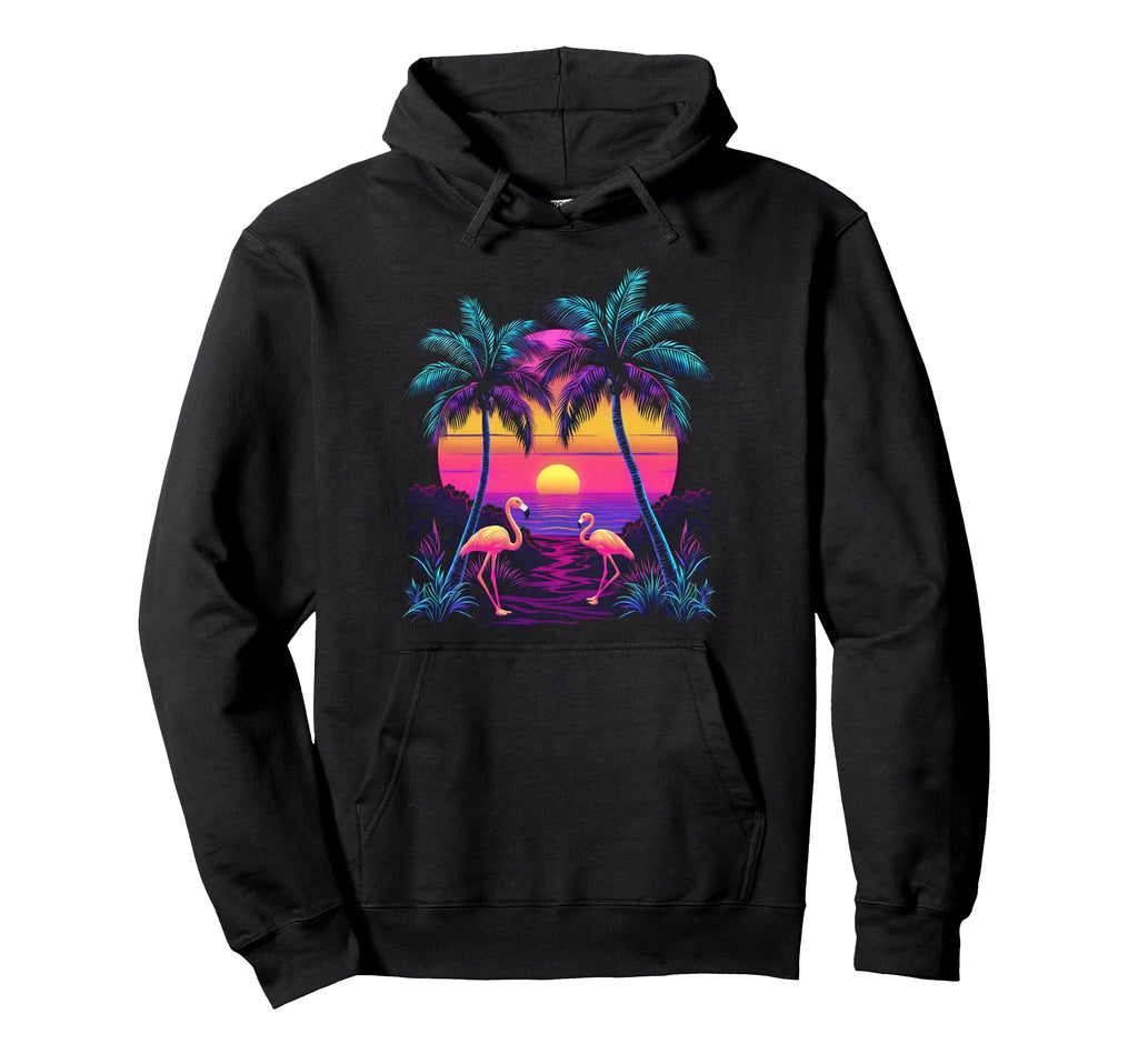 90S Vaporwave Aesthetic Palm Trees 80S Hoodie - Aesthetic Graphic Unisex - T-Shirt, Sweatshirt, Hoodie