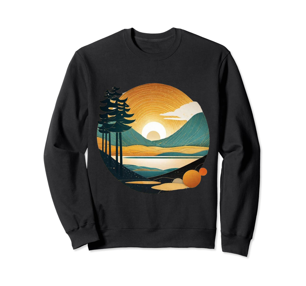 Surreal Summertime 1970S Nature Sweatshirt - Fun Novelty Design for Adults - T-Shirt, Sweatshirt, Hoodie