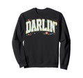 Ditsy Floral Darlin Varsity Letter Sweatshirt - Unique Graphic Men Women - T-Shirt, Sweatshirt, Hoodie