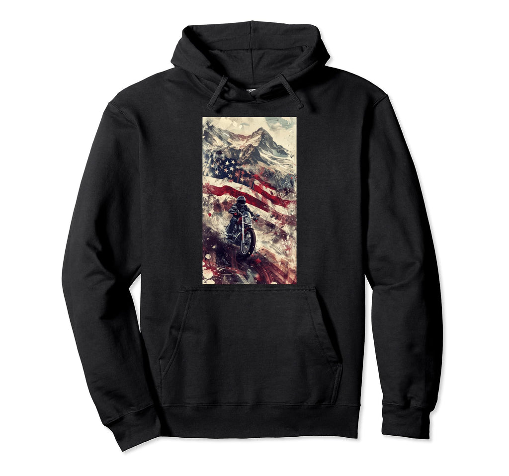 Artistic Depiction Motorcycles Journey Hoodie - Minimalist Print Men Women - T-Shirt, Sweatshirt, Hoodie