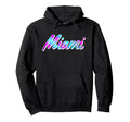 Miami Vaperwave Synthwave 80S 90S Hoodie - Fun Novelty Design Unisex - T-Shirt, Sweatshirt, Hoodie