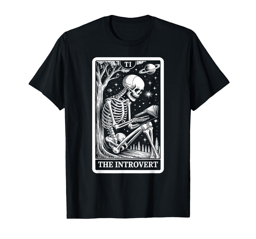 Introvert Tarot Indoorsy Antisocial T-Shirt - Graphic Print Unisex - T-Shirt, Sweatshirt, Hoodie