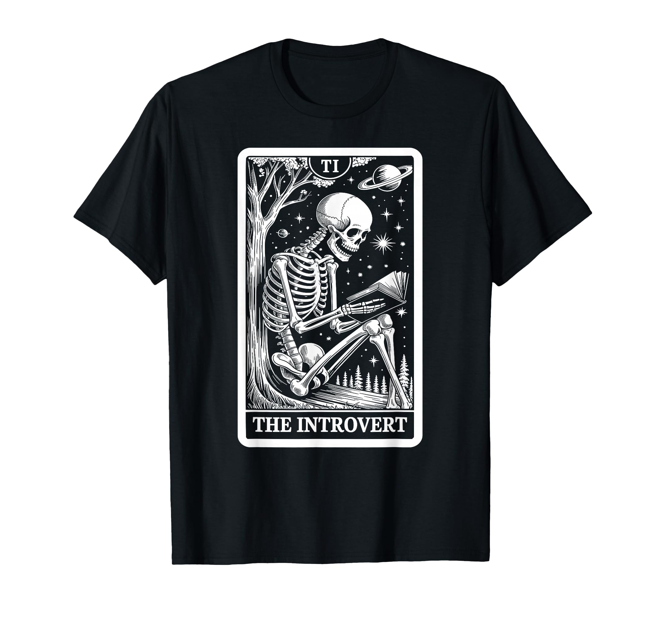 Introvert Tarot Indoorsy Antisocial T-Shirt - Graphic Print Unisex - T-Shirt, Sweatshirt, Hoodie
