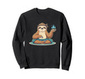 Sloth Lotus Pose Yoga Mindfulness Sweatshirt - Custom Art Print Unisex - T-Shirt, Sweatshirt, Hoodie